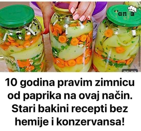 Godina Pravim Zimnicu Od Paprika Na Ovaj Na In Stari Bakini Recepti